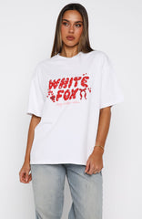 Christmas Feeling Oversized Tee White