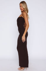 Break It Off Maxi Dress Espresso