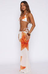 Luminous Maxi Skirt Marigold Twist