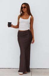 Keep Coming Back Maxi Skirt Charcoal