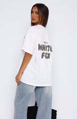 Offstage Back Graphic Oversized Tee White