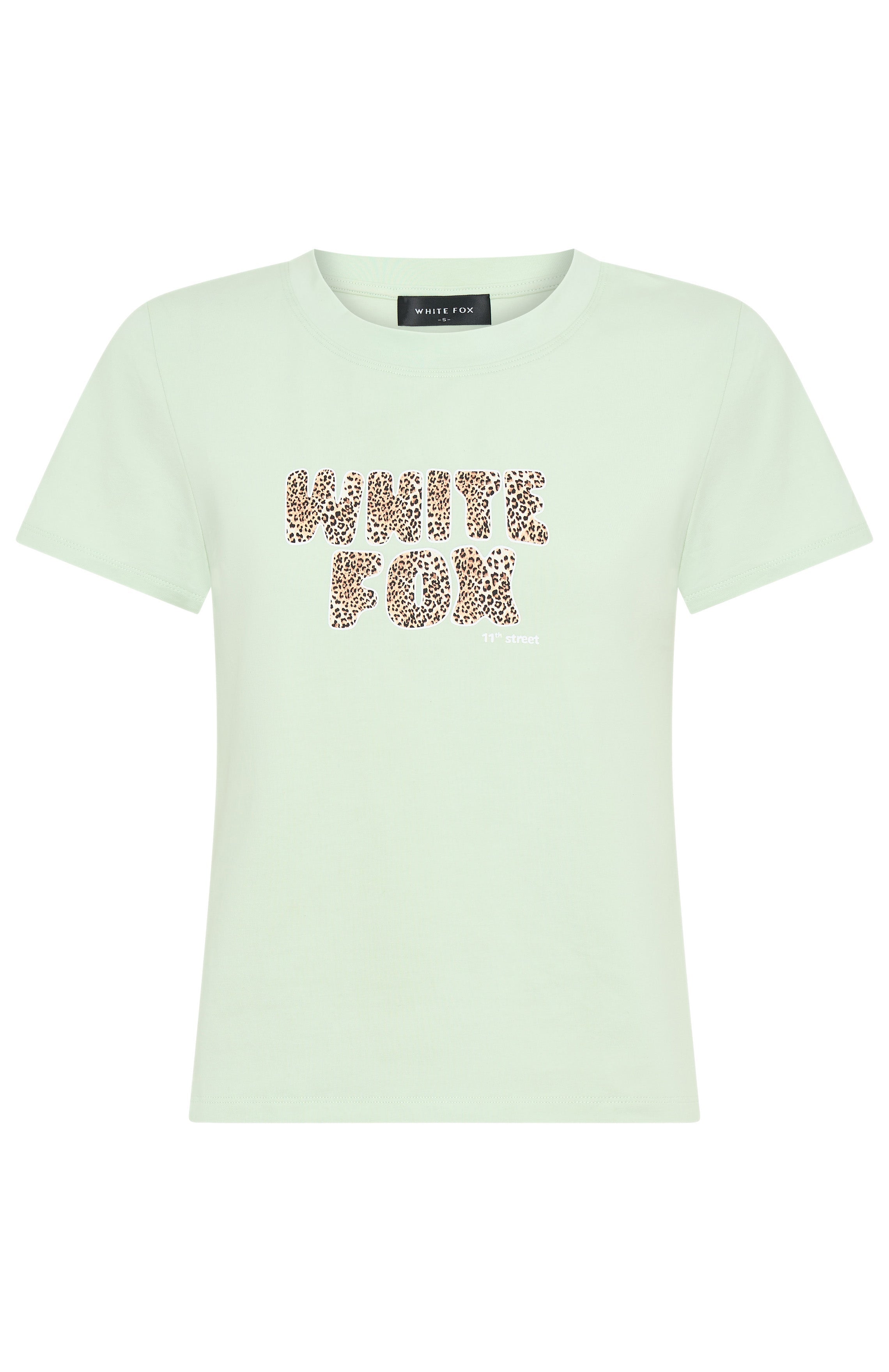 11th Street She's So Lucky Relaxed Baby Tee Iced Matcha