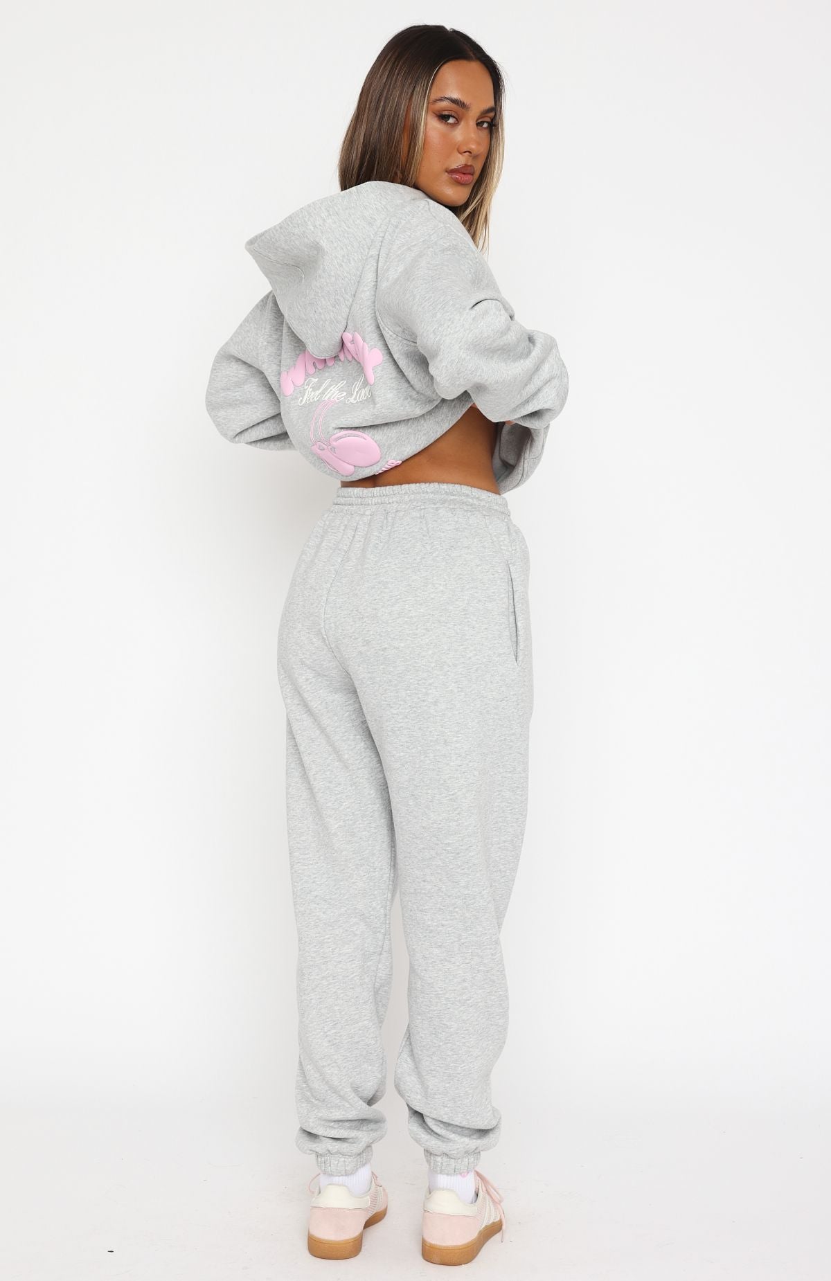 Love Me Tender Sweatpants Dark Grey Marle