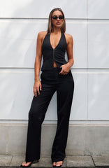 Only Acting Pants Black