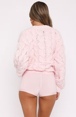 Cutie Pie Knit Cardigan Baby Pink
