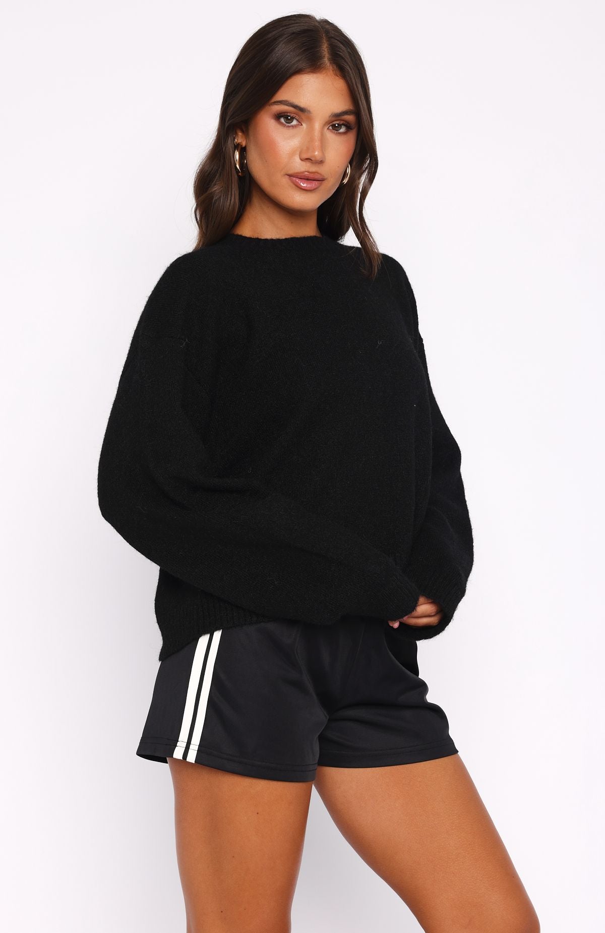 Warm Whispers Knit Sweater Black