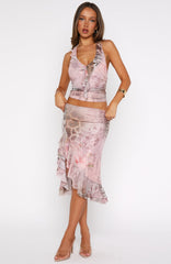 Let It Breathe Midi Skirt Paisley Dreams