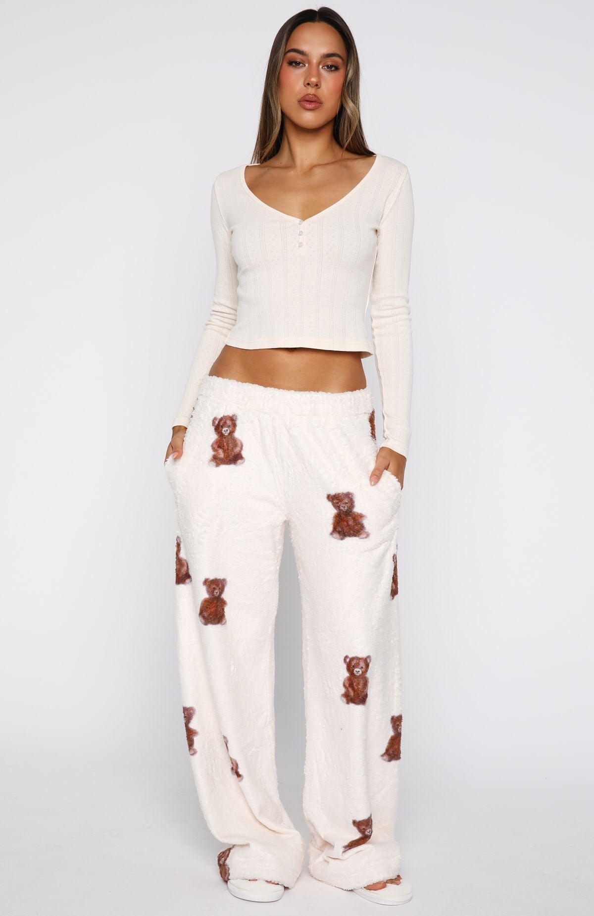 Cuddly And Cosy Pyjama Pants Sweet Teddy