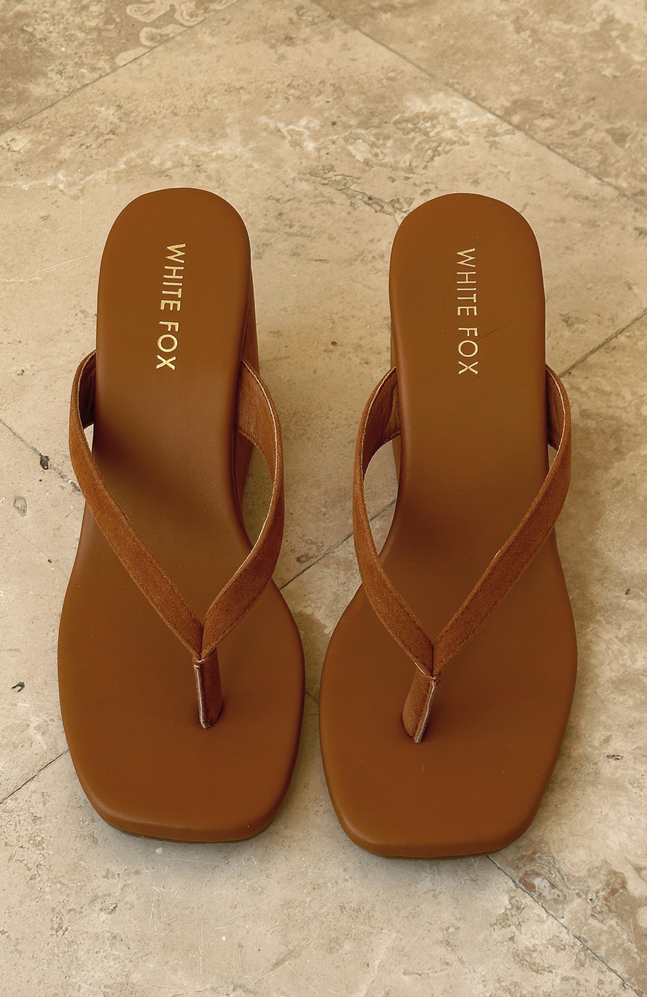 Grace Wedge Caramel Faux Suede