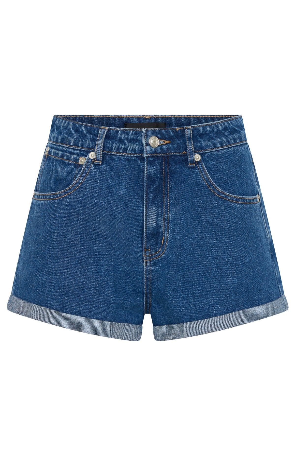 Missin' Something Denim Shorts Cobalt Blue Wash