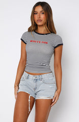 Public Attention Distressed Denim Shorts Glacier Blue