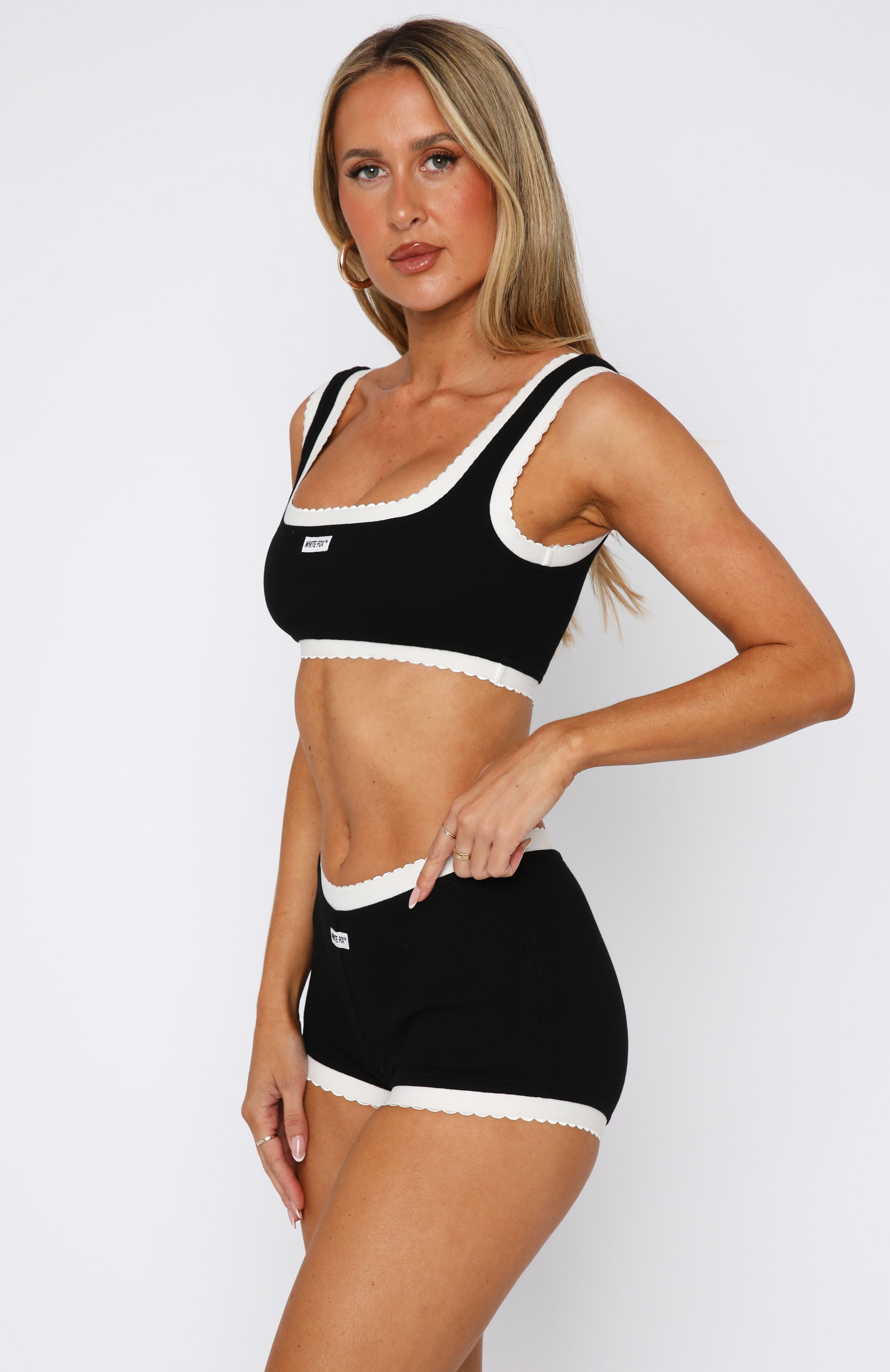 Got Carried Away Crop Black