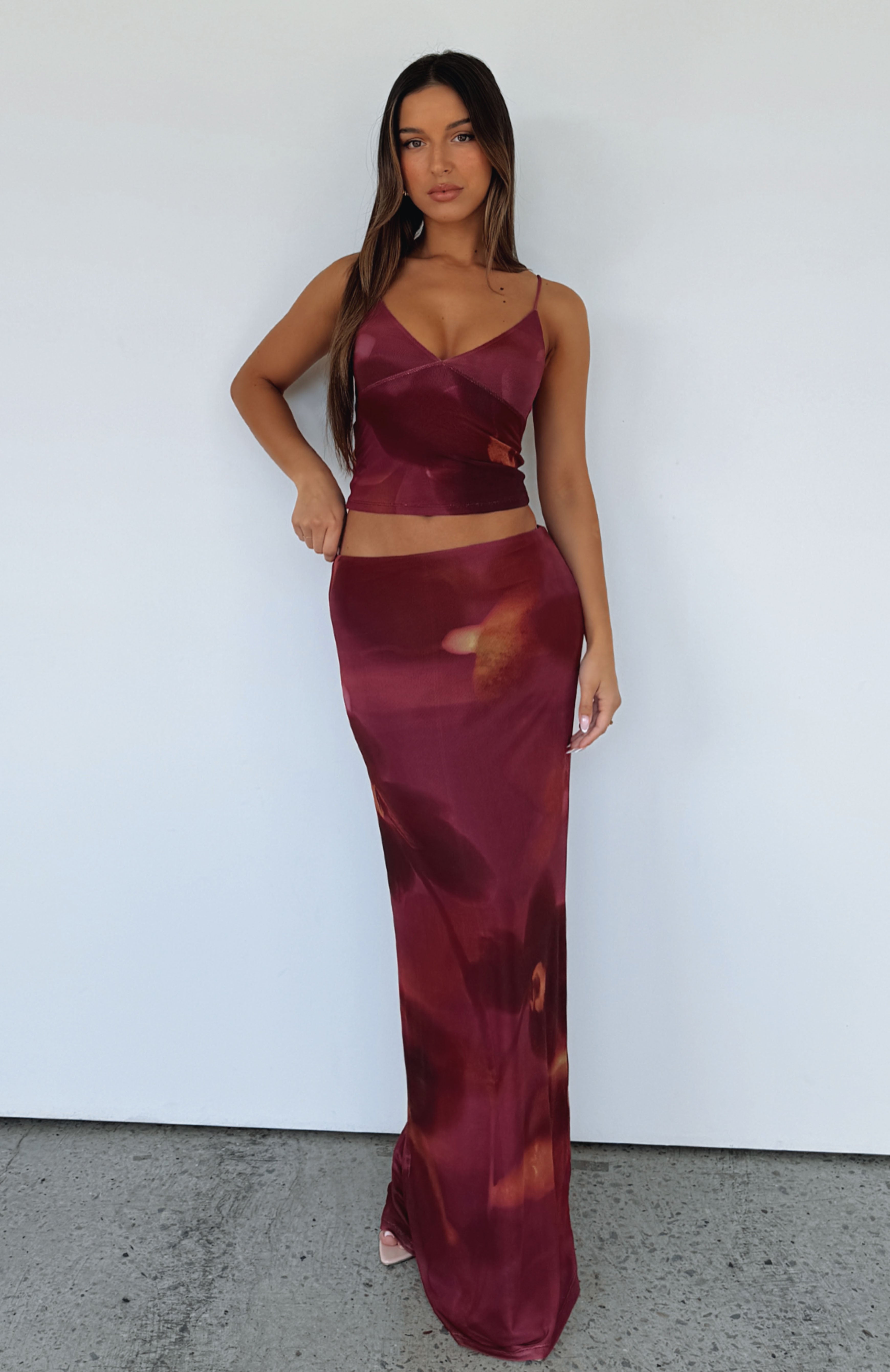 Sunset Girl Maxi Skirt Dark Romance