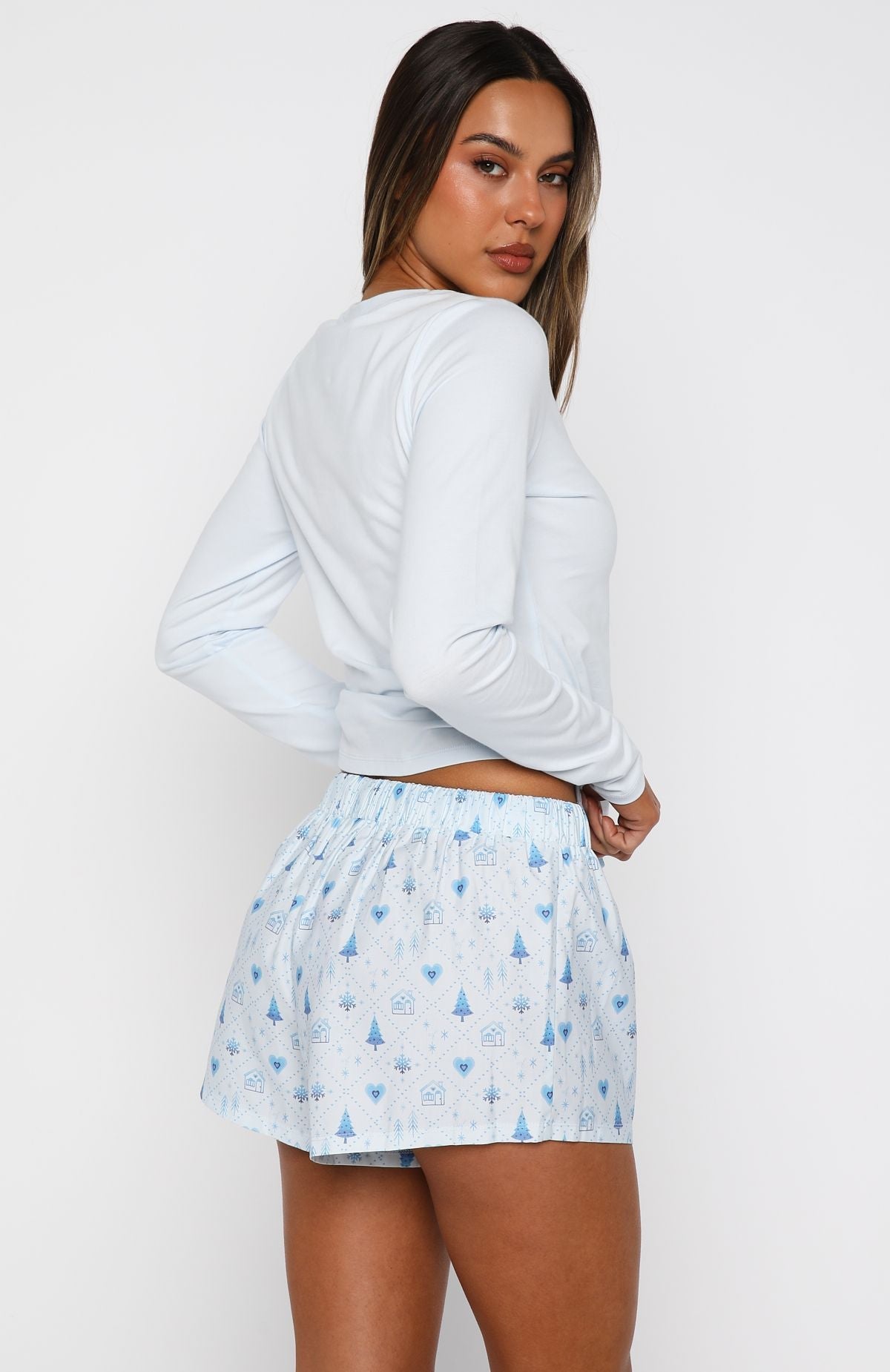 Baby It's Cold Outside Long Sleeve Pyjama Top Morning Frost