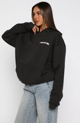 Christmas Feeling Oversized Hoodie Charcoal