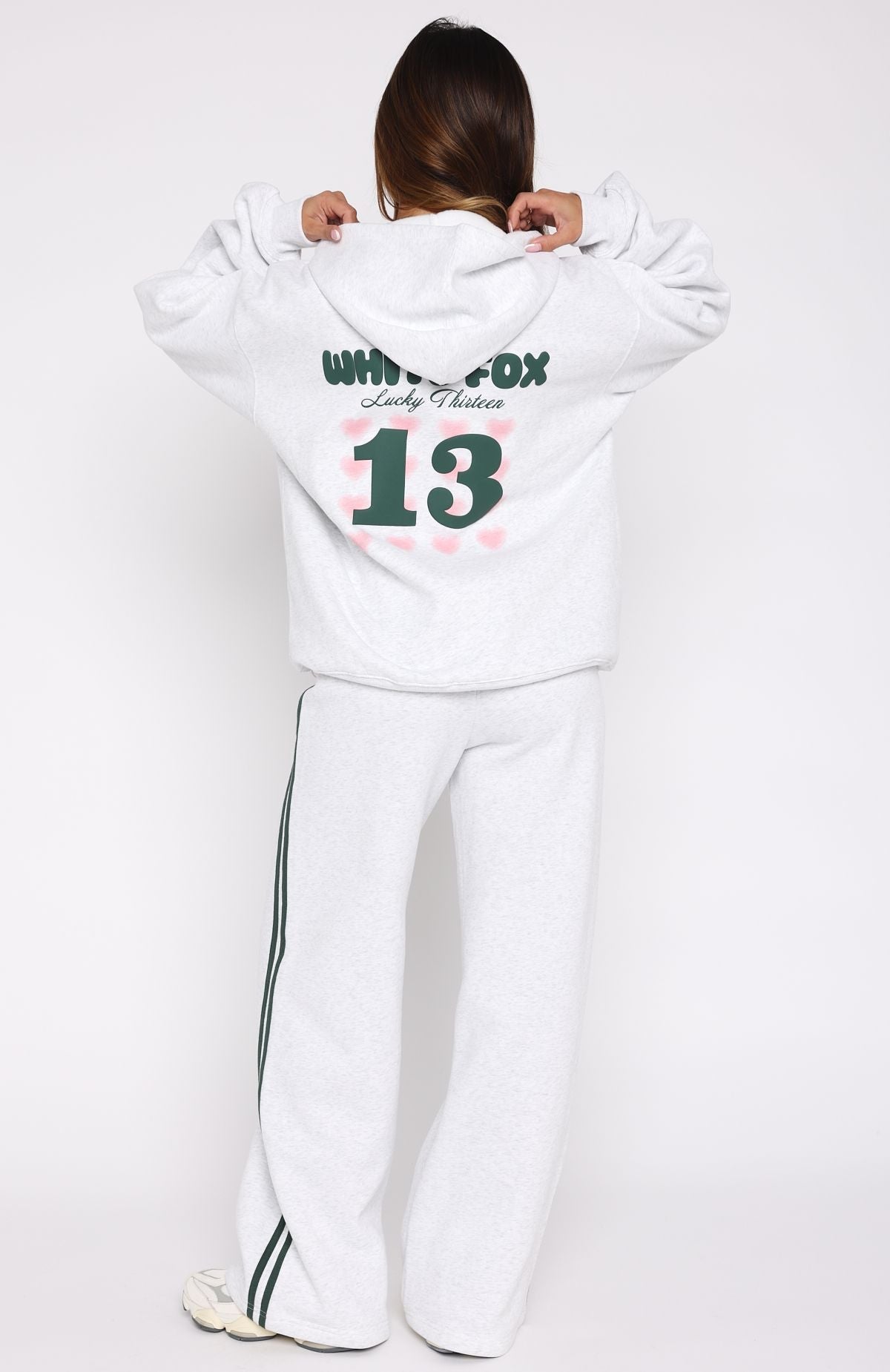 Lucky Thirteen Charise Wide Leg Sweatpants Grey Marle