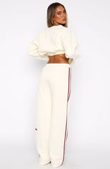 11th Street Out & About Wide Leg Sweatpants Cake Batter
