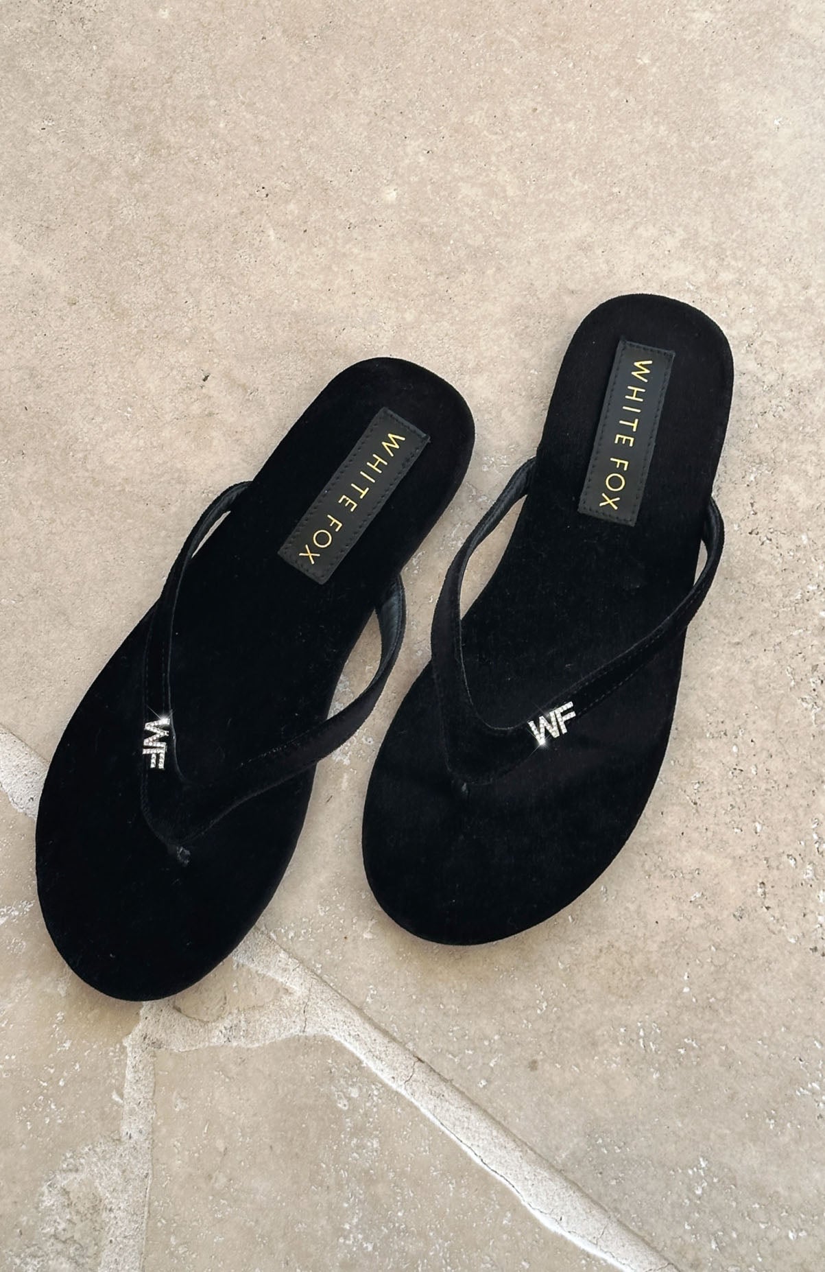 Jelena Sandals Black Velvet
