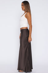 Keep Coming Back Maxi Skirt Charcoal