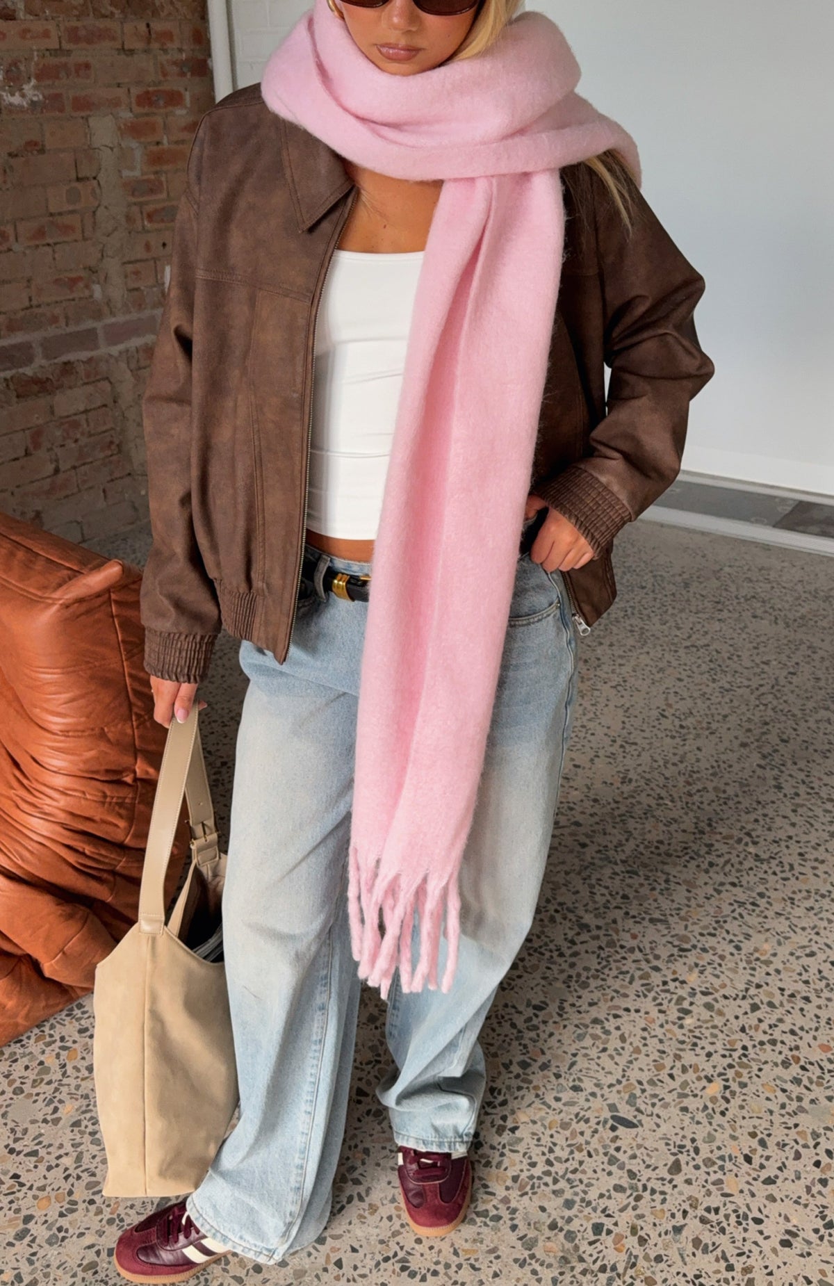 Luna Scarf Baby Pink