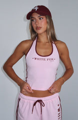 Star Of The Night Halter Top Pink