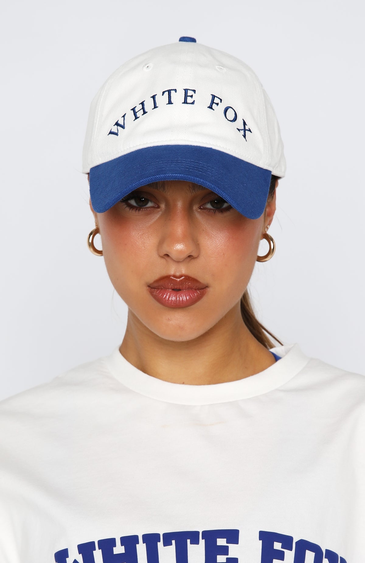 Talking Over You Cap White/Blue